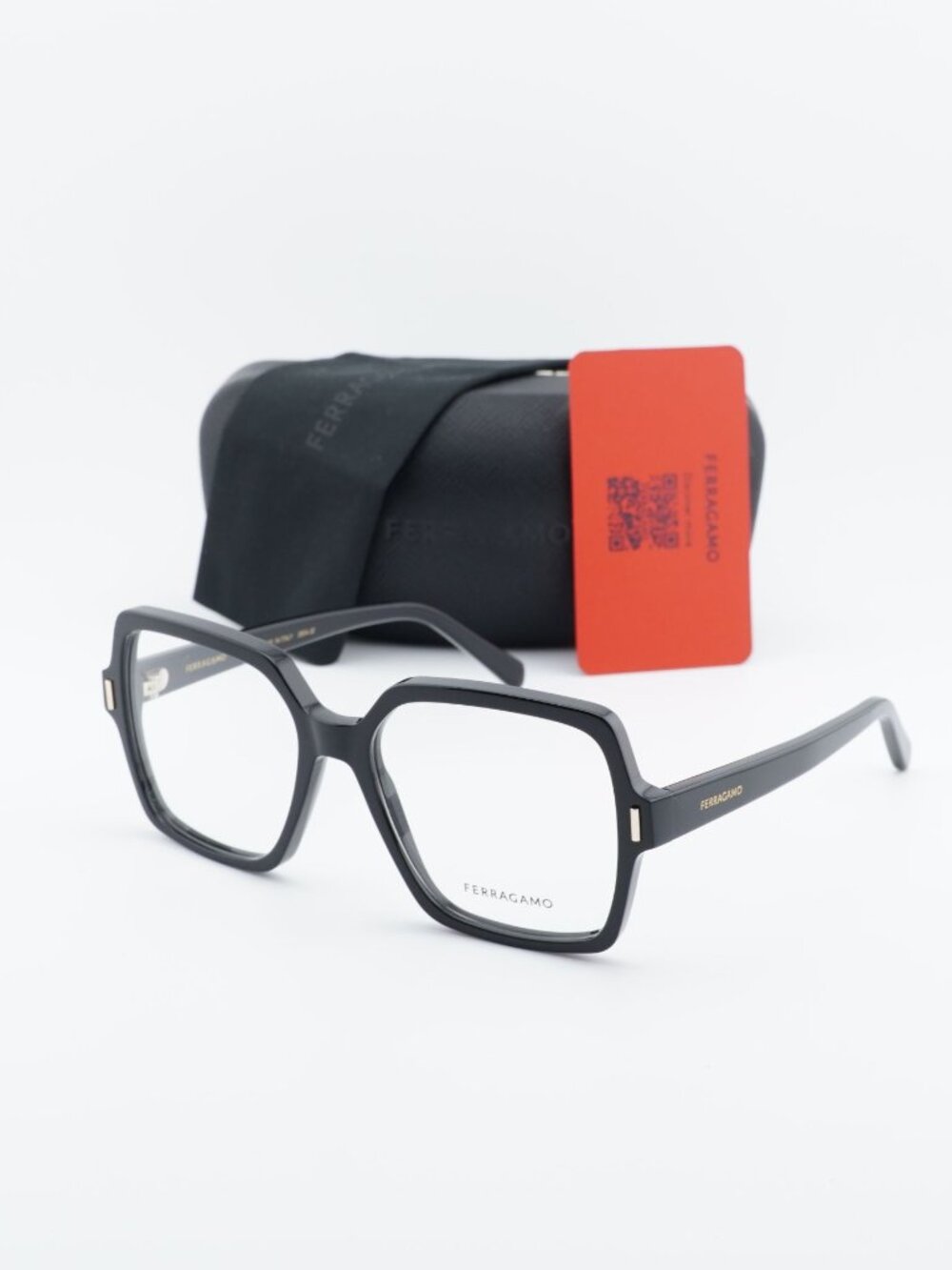 Salvatore Ferragamo SF3031 001 Square Eyeglasses 56mm – Black